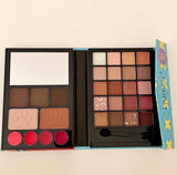 1 Palette Random Shape Eyeshadow - Highlighter- Blusher - Lipstick & Eyebrow Powder Makeup Book